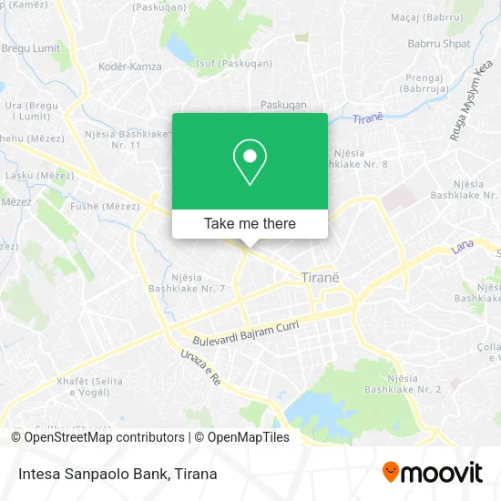 Intesa Sanpaolo Bank map