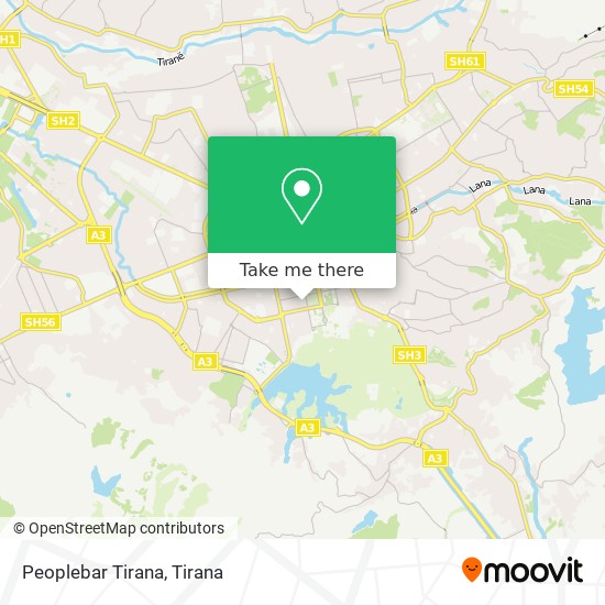 Peoplebar Tirana χάρτης