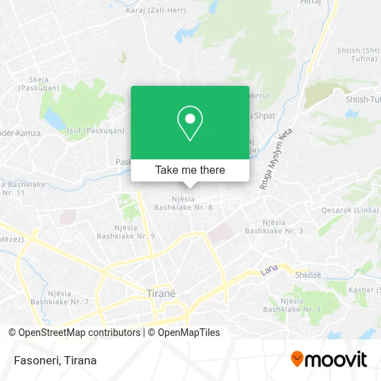 Fasoneri χάρτης