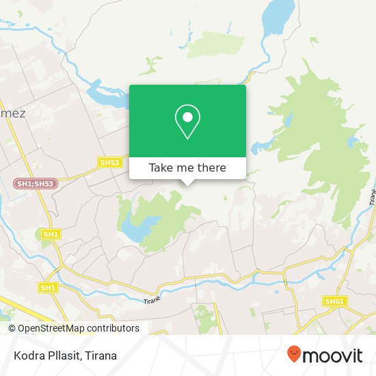 Kodra Pllasit map