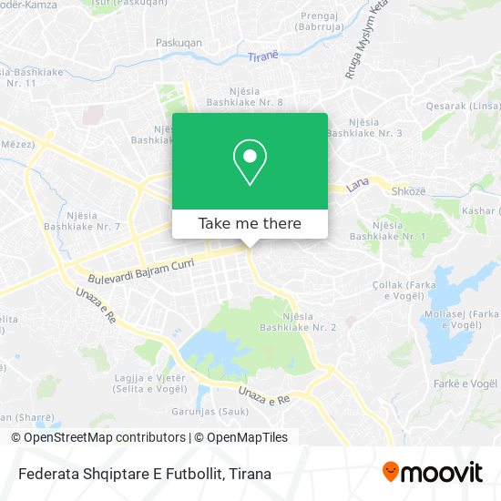 Federata Shqiptare E Futbollit map