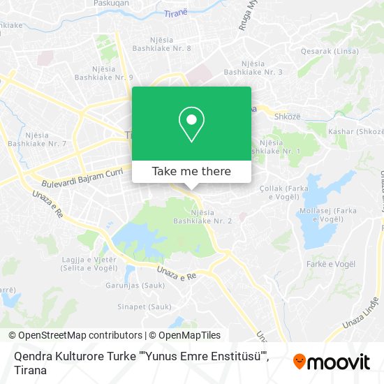 Qendra Kulturore Turke ""Yunus Emre Enstitüsü"" map