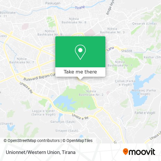 Unionnet/Western Union map
