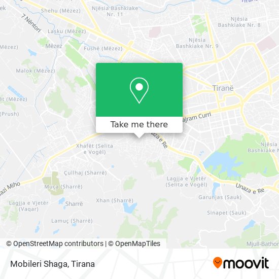 Mobileri Shaga χάρτης