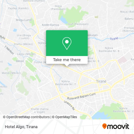 Hotel Algo map