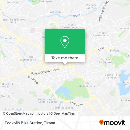 Ecovolis Bike Station map