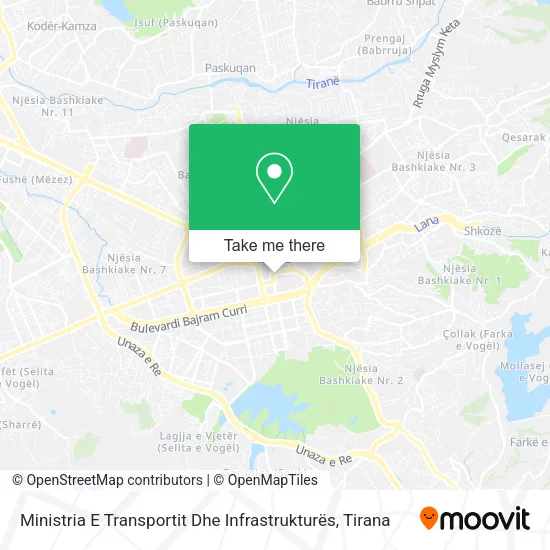 Ministria E Transportit Dhe Infrastrukturës map