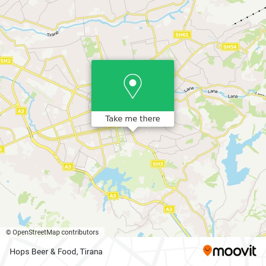 Hops Beer & Food map