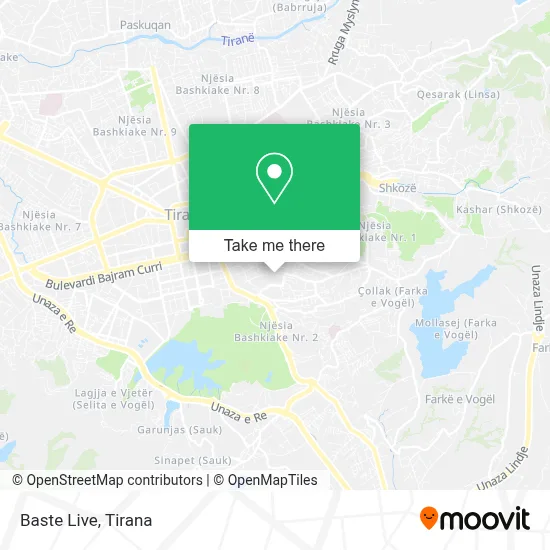 Baste Live map