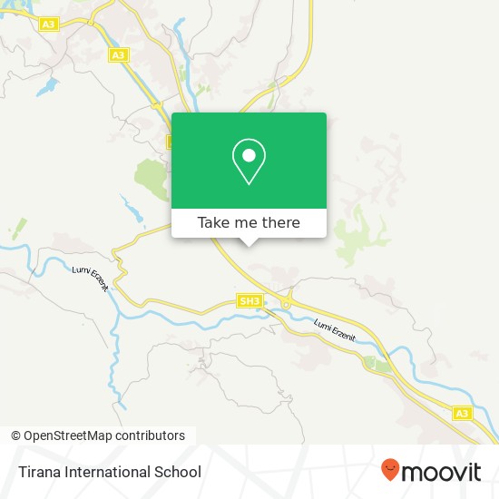 Tirana International School χάρτης