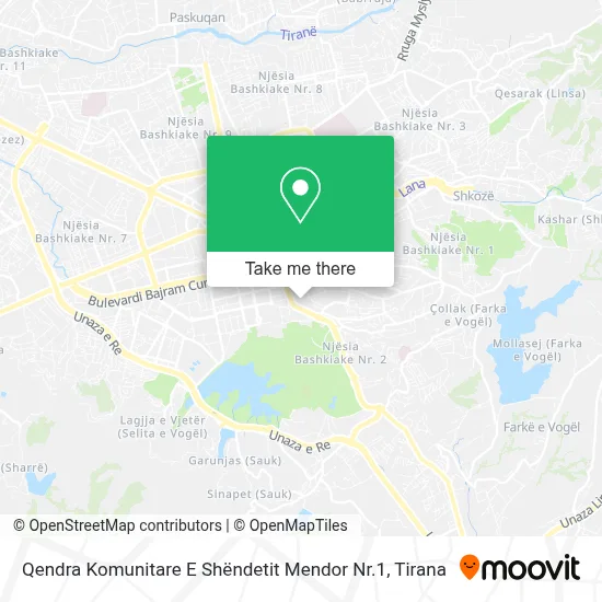 Qendra Komunitare E Shëndetit Mendor Nr.1 χάρτης