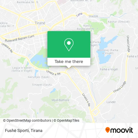 Fushë Sporti χάρτης