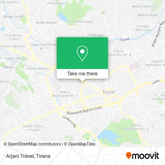 Arjani Travel map