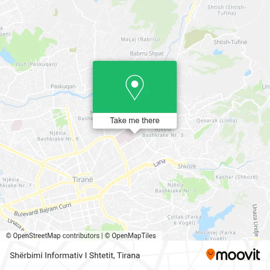 Shërbimi Informativ I Shtetit χάρτης