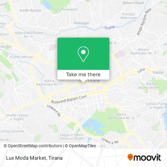 Lux Moda Market map