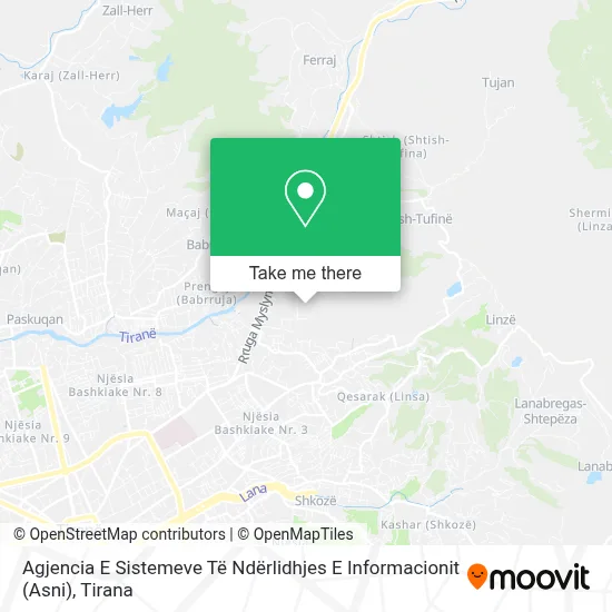 Agjencia E Sistemeve Të Ndërlidhjes E Informacionit (Asni) map