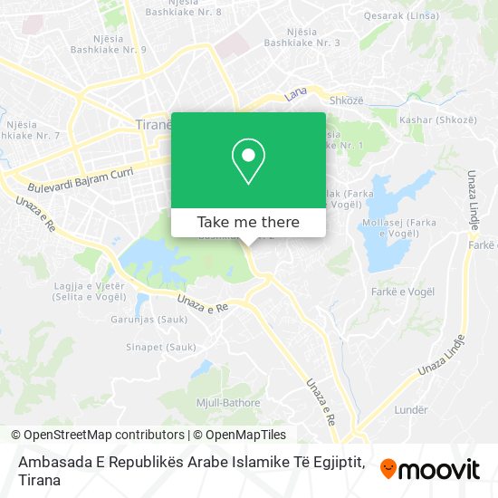 Ambasada E Republikës Arabe Islamike Të Egjiptit map