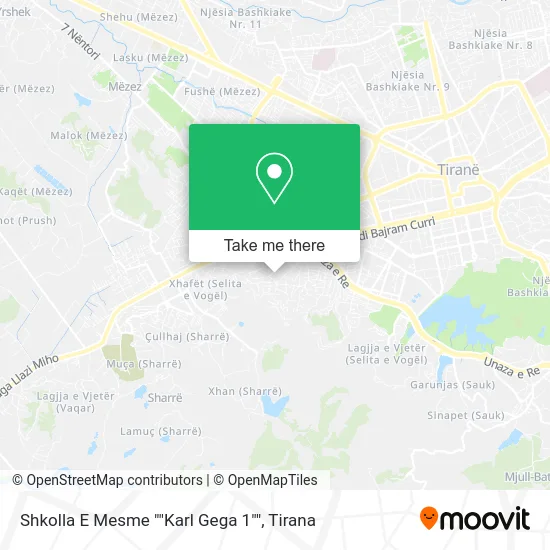 Shkolla E Mesme ""Karl Gega 1"" map