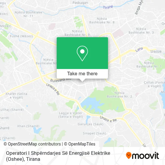 Operatori I Shpërndarjes Së Energjisë Elektrike (Oshee) map