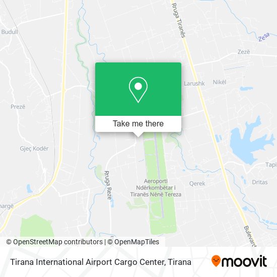 Tirana International Airport Cargo Center map