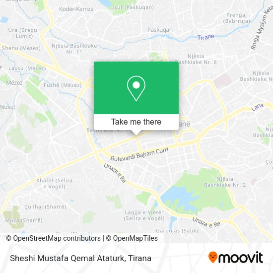 Sheshi Mustafa Qemal Ataturk map