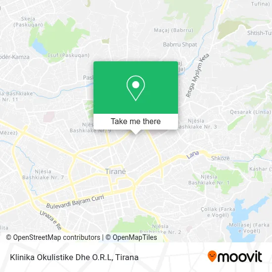 Klinika Okulistike Dhe O.R.L map