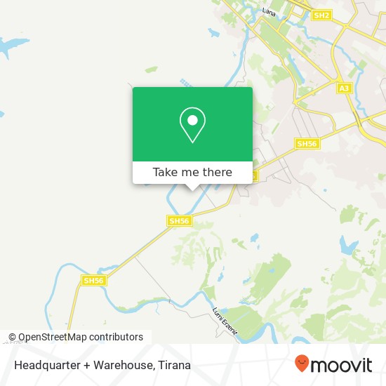 Headquarter + Warehouse map