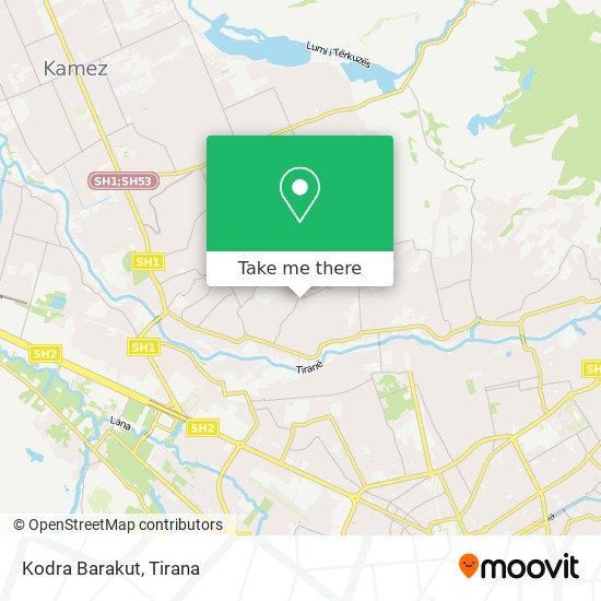 Kodra Barakut map
