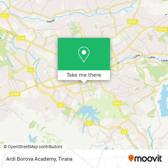 Ardi Borova Academy map