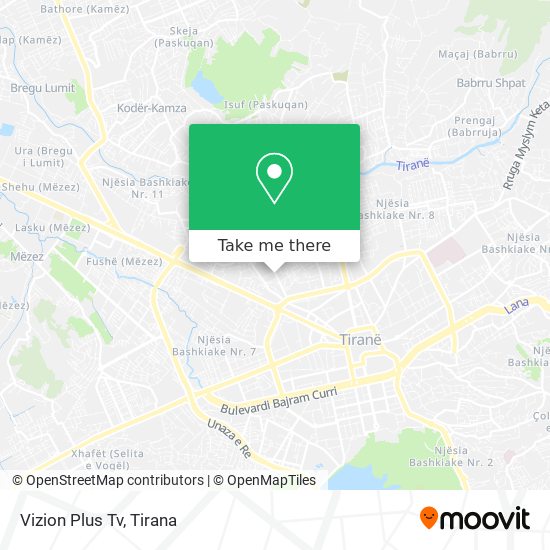 Vizion Plus Tv map