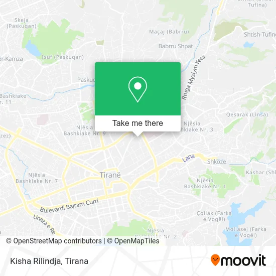 Kisha Rilindja χάρτης