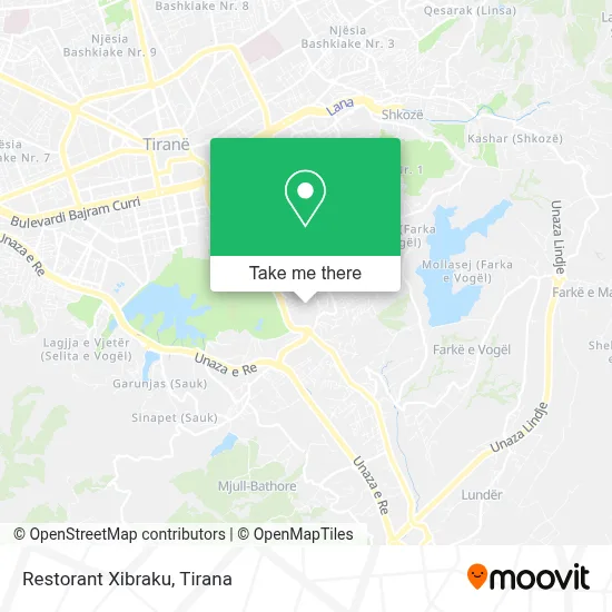 Restorant Xibraku map