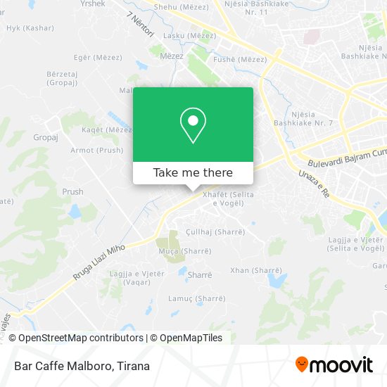 Bar Caffe Malboro map