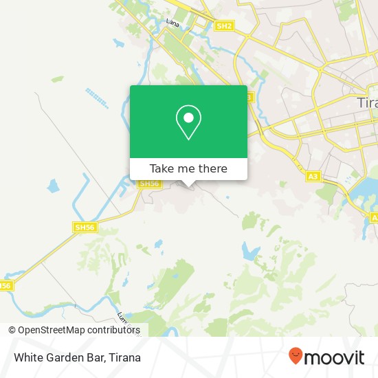 White Garden Bar map