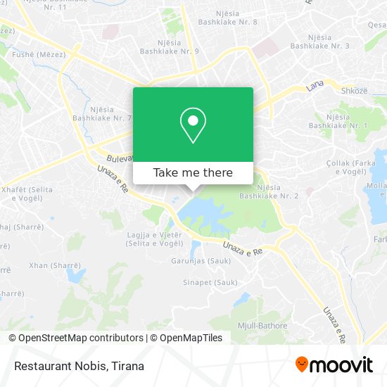 Restaurant Nobis map