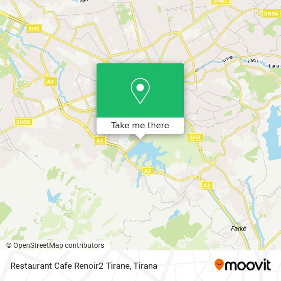 Restaurant Cafe Renoir2 Tirane χάρτης