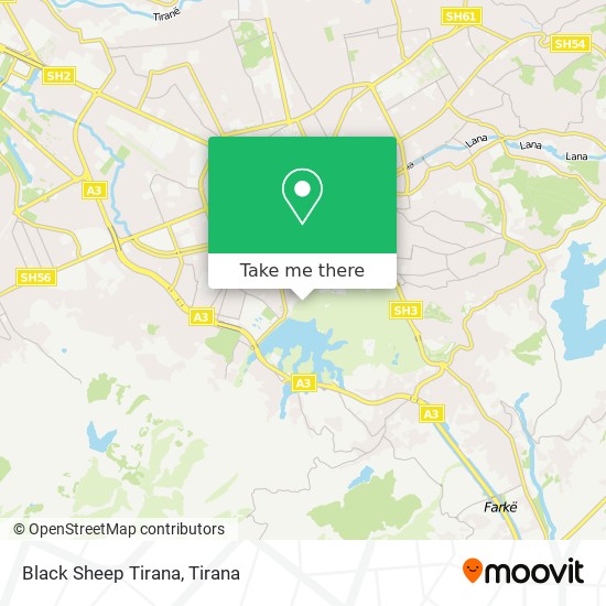 Black Sheep Tirana map