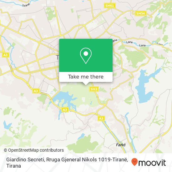 Giardino Secreti, Rruga Gjeneral Nikols 1019-Tiranë map