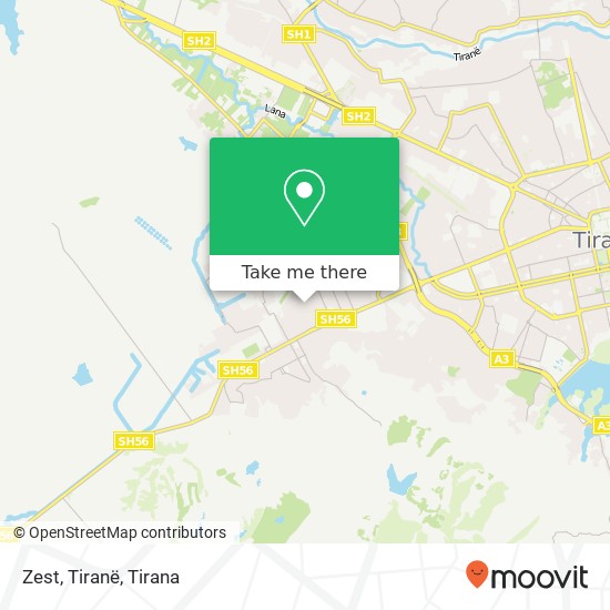 Zest, Tiranë map
