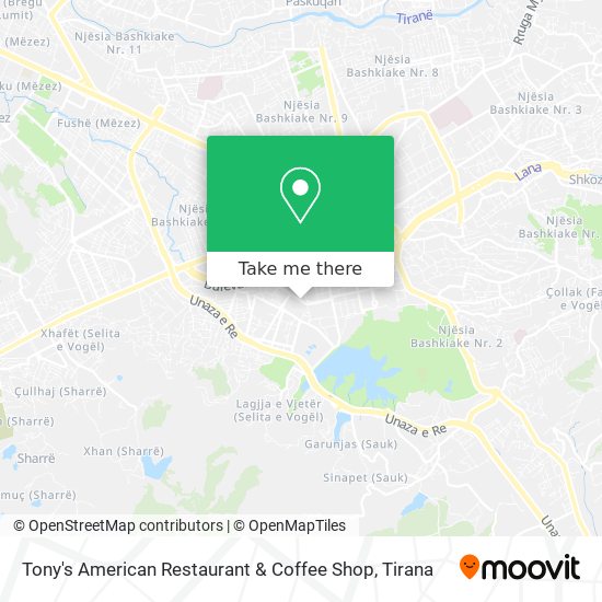 Tony's American Restaurant & Coffee Shop map