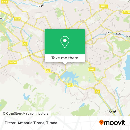 Pizzeri Amantia Tirane χάρτης