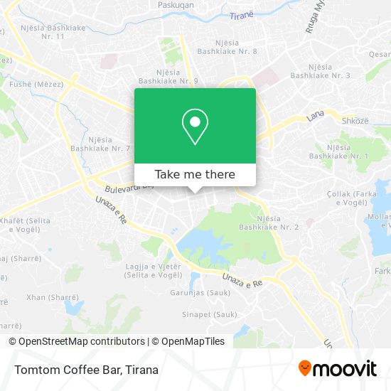 Tomtom Coffee Bar map