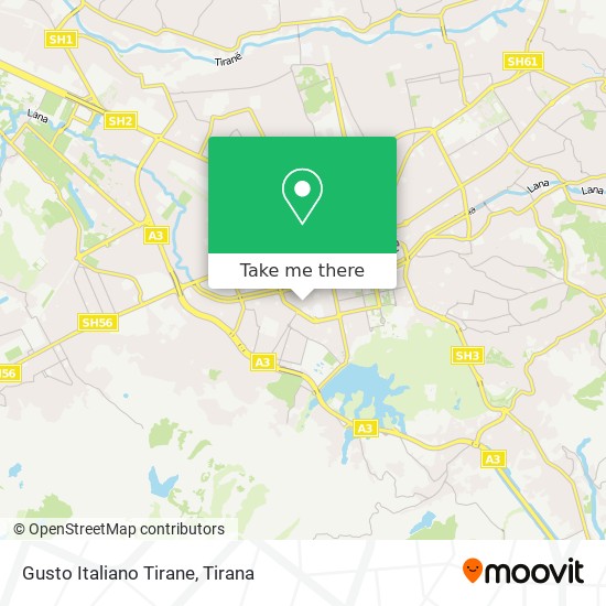 Gusto Italiano Tirane map