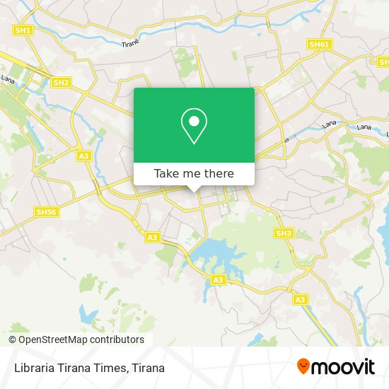 Libraria Tirana Times map