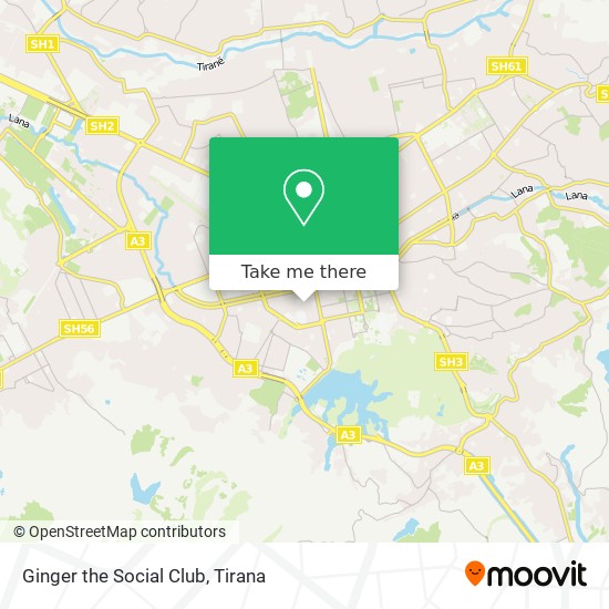 Ginger the Social Club map
