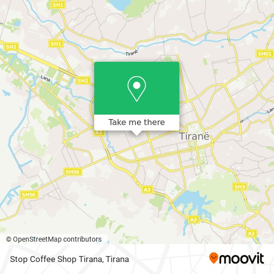 Stop Coffee Shop Tirana map