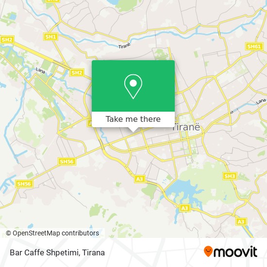 Bar Caffe Shpetimi map