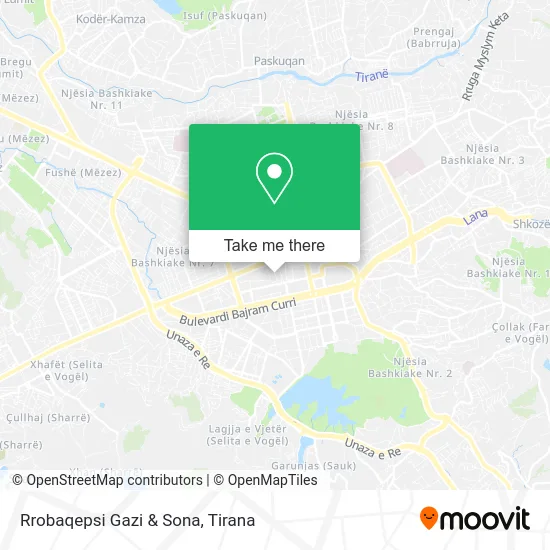 Rrobaqepsi Gazi & Sona map