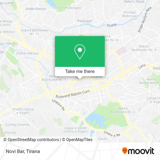 Novi Bar χάρτης