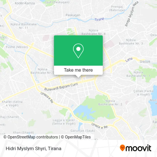Hidri Myslym Shyri map